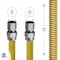Flextron Gas Line Hose 1/2'' O.D.x36'' Len 3/8" FIP Fittings Yellow Coated Stainless Steel Flexible Connector FTGC-YC38-36H - alternate 3